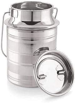 BHATI Stainless Steel Ghee can/Oil Container/Milk Pot/Milk Can (2 L)