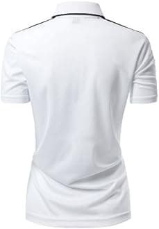 Women's Coolon 2 Tone Collar Zipup Polo T-Shirt