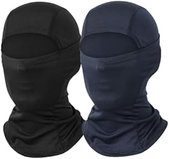 2 Pack Ski Mask Balaclava Face Mask Men Women Shiesty Masks Head Masks Full Face Cover for Sun Protection Motorcycle Helmet