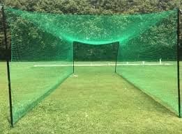 AMZ Sports Nets 2mm 36 Ply Cricket Batting Practice Net Regular Training Netting for Outdoor Backyard Ground Sports (2mm Thickness) (12FtX40Ft, Green)