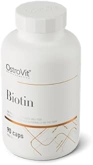 Biotin 2500 mcg, Vitamin B7, Healthly Hair, Skin, Nails, Food Supplement, 90 Capsules | OstroVit