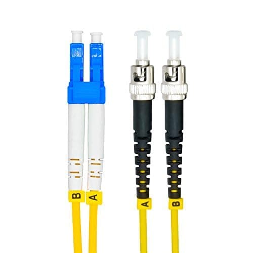 1Meter 3ft LC to ST Duplex 9/125 Single-Mode Fiber Optic Cable Jumper Optical Patch Cord LC-ST