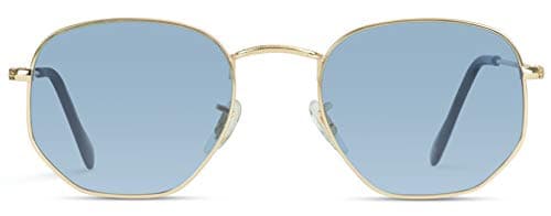 Geometric Round Gold Frame Retro Sunglasses
