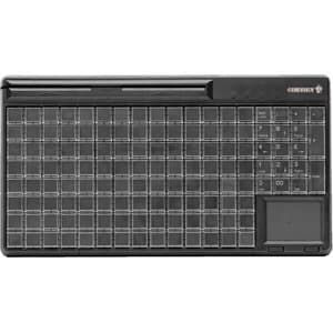 CHERRY, G86-63401, KEYBOARD, BLACK, 14IN, USB, TOUCHPAD, 130 ROWS/COLUMNS, ALL KEYS PROGRAMMABLE/RELEGENDABLE, UPOS