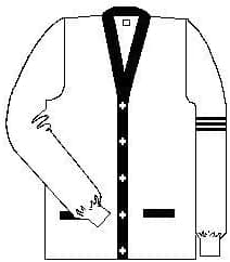 Averill's Sharper Uniforms Your Neighborhood Uniform Store Unisex 5-Button V-Neck with Contrasting Trim Varsity Cardigan