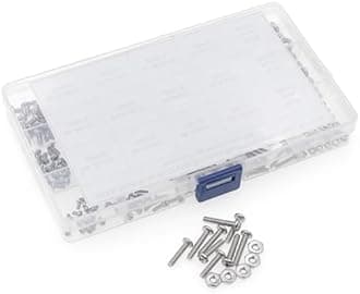 HVAZI #2-56#4-40#6-32 UNC Stainless Steel Phillips Pan Head Machine Screws Nuts Assortment Kit