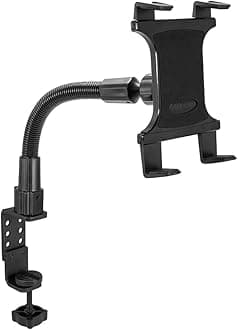 - ARKON Mounts - Heavy Duty Tablet Holder with Clamp Mount and 12-Inch Bendable Gooseneck Arm | Versatile Tablet Stand with Easy Install & Durable Support | Securely fits iPad, Galaxy, Note, and more