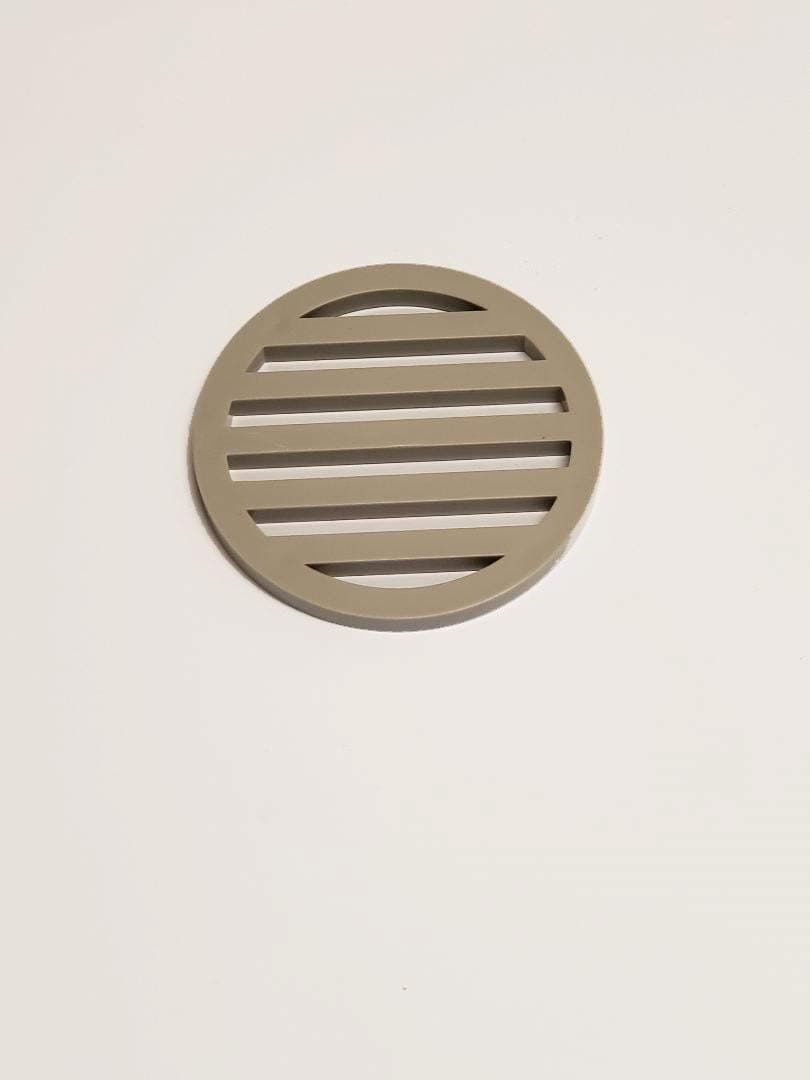 10 PACK - Plastic Drain Cover 3" inch diameter & 1/4" inch thick (color grey)