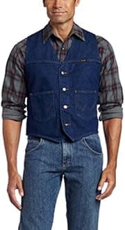 Wrangler Men's Unlined Denim Vest VEST (pack of 1)