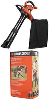 BLACK+DECKER 3-in-1 Electric Leaf Blower with Blower/Vacuum Leaf Collection System (BV6600 & BV-006L)