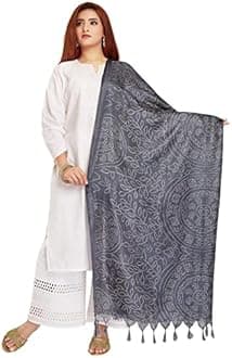 RANI SAAHIBA Women's Art Silk Printed Dupatta