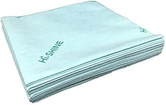 Hi-Shine 10 Next Generation Microfibre Cloth 40x40cm – Chemical Free Microfibre Cleaning Cloth for Glass, Glasses, Stainless Steel, Shiny Surfaces, Window - Green