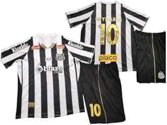 24-25 Santos Football Uniform No. 10 NEYMAR.JR New Jersey Kids/Youth/Mens Home and Away Brazilian League
