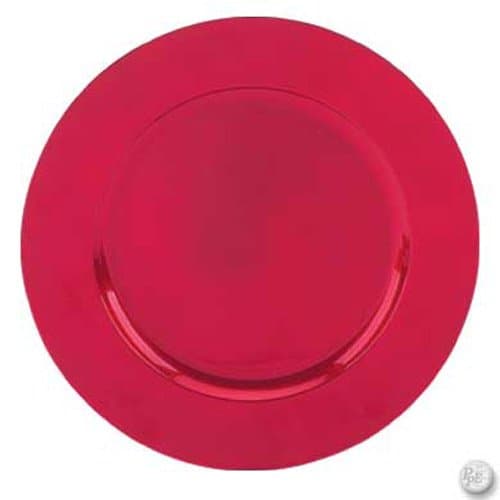 Tabletop Classics Red Charger Plates Pkg/12 TR-6620