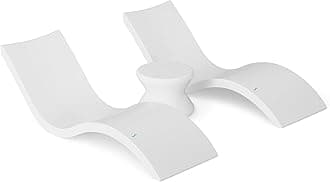 - Oasis Chaise Lounger Set - Includes 2 Chaises + 1 Side Table (no Hole) - Inside Pool & Sun Shelf Lounge Chair - Designed for Shallow Shelves Up to 9” - No Metal - Safe for All Pools - All Weather