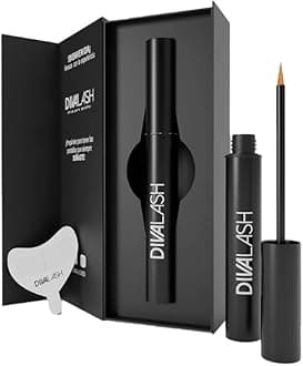 DIVALASH Lash Enhancing Serum with Natural Growth Peptides for Longer and Thicker Eyelashes, 4.2 mL / 0.14 fl oz, Cruelty Free & Hypoallergenic