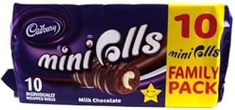 Cadburys Chocolate Mini Rolls 10 Pack 280g