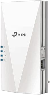 TP-Link Mesh WiFi 6 Booster, Ultraxtend WiFi Range Extender AX1500 Mbps with 1 Gigabit Port, Internet Booster, 5GHz, App Control Easy Setup, UK Plug (RE500X)