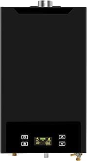 forimoTankless Water Heater Propane, 4.74GPM 18L Indoor,Instant Hot Propane Gas Water Heater,Constant Propane Water Heater with Fahrenheit Digital Display,Multi-Protection (Black)