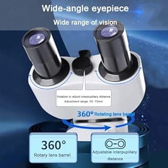 COYEUX 30000X/40000X/50000X HD Biological Microscope, Binocular Microscope for Adults, 185 Achromatic Objective, Dual LED Illumination, for School Home Education