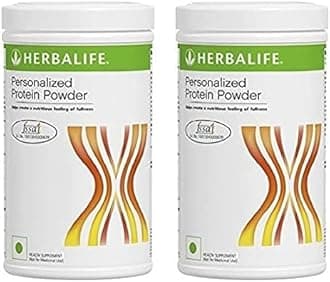 Herbalife Personalized Protein Powder For Muscles Gain & Weight Loss Plant-Based Protein |400 g, Plain, Pack of 2|