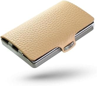I-CLIP, Premium Men's Leather Wallet, Versatile Changeable Money clip, Secure Card Holder, Compact Men's Wallet Minimalist, Sleek Slim Design, Perfect Money Clip Wallet for Men, cream, 9 cm, Card