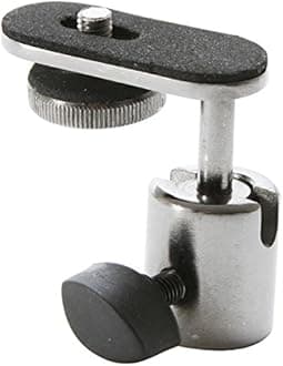 On Stage MUS CM01 Camera or Digital Recorder Microphone Stand Mount, Chrome