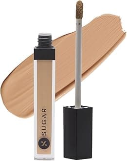SUGAR Cosmetics Magic Wand Full Coverage Concealer | Matte | Waterproof |For All Skin Types | Lasts Upto 8 Hrs | 8.4gm - 40 Breve (Medium Beige Full Coverage Concealer With Warm Undertone)