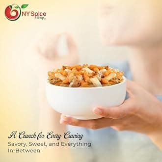 NY SPICE SHOP Oriental Rice Crackers – 5 Pound (80 oz.) – Oriental Rice Cracker Mix – Japanese Rice Crackers – Oriental Snack Mix – Party Rice Cracker