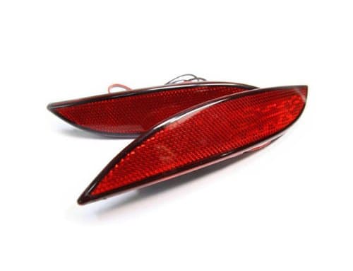 KOTOP LED Rear Left Right Bumper Light Reflector Assembly 2-pc Set For 2010 2011 2012 2013 2014 Fluence : New SM3