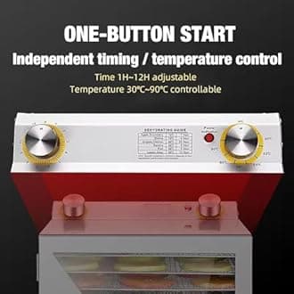 GYDUHYE 400w Freeze Dryer, Freeze Dried Machine, 6/8/12 Layers+Timing: 0-12 H, Temperature: 35-90 ℃+6 Inch Fan Blade, 360° Fan, for Fruits, Vegetables, Meat, Seafood(Size:12layers)