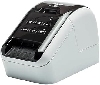QL-810Wc Professional Printer with USB and WiFi connectivity, Ultra-Fast Printing up to 110 Labels per Minute with Standard Address in Monochrome, Black & Red Printing Available