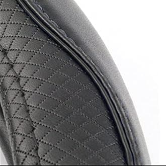 Rsept Car Steering Wheel Cover, Anti-Slip, Safety, Soft, Breathable, Heavy Duty, Thick, Full Surround, Sports Style (Black)