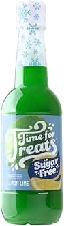 Time For Treats Flavored Syrup 16.9 Fluid Ounce Bottle for Snow Cones, Homemade Sodas, Cocktails, Coffee, Baking and More (Lemon Lime - SUGAR FREE)