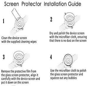 Tempered Glass Screen Protector for Fossil Gen 6 42mm / 44mm (Men/Women), Michael Kors Gen 6 Bradshaw Smartwatch Screen Guard (Pack of 5)