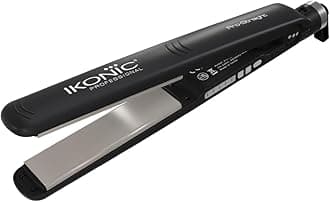 Pro Straight Hair Straightener, Black| Floating Ceramic Plates| Nano Titanium Technology| Overheat protection