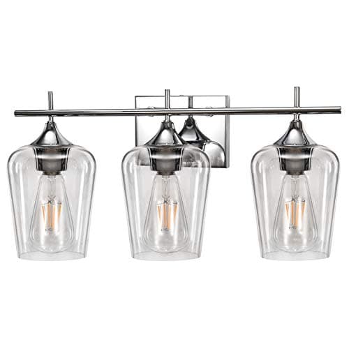 3 Lights Chrome Vanity Light