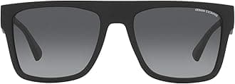 A｜X ARMANI EXCHANGEArmani Exchange Man Sunglasses Matte Black Frame, Polar Grey Gradient Lenses, 55MM