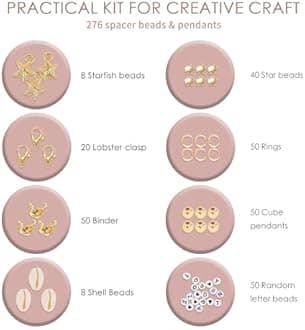 LAKHESHWAR DIY Bracelet Making Kit for Girls -Bracelet Kit for Girls|Birthday Gift for Girls Toys Age 5 6 7 8 9 10 Years Old/DIY Kit for Kids/Activity Kits for Girls - Multicolor