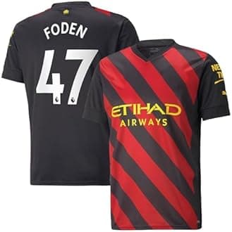 Phil Foden Jersey 47 Number City Football Jerseys New Club Team Men's Away Jersey