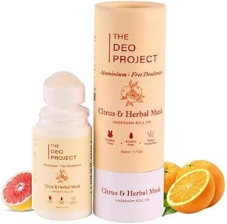 The Deo Project Citrus & Herbal Musk Underarm Roll On | Alcohol & Aluminium-F...