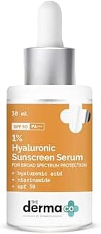 1% Hyaluronic Acid Sunscreen For All Skin Types Serum With Spf 50 & Niacinamide For Broad Spectrum Protection - 30Ml, Pack Of 1