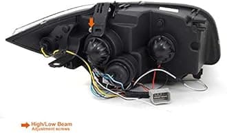 Carpartsinnovate For 07-13 E81 E82 E87 E88 1-Series LED Halo Black Projector Headlights