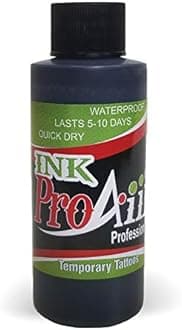 Body Paint - ProAiir Temporary Tattoo Ink - 4.2 oz (120ml) Black