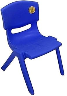 A406 Extra Strong Childrens Plastic Chair - Ideal nursery schools, clubs, etc (2, Blue)