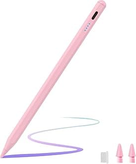Stylus Pen for Samsung Galaxy Tab A11+/A11/A9+/A9/A8/A7 Tablet Pens for iOS/Android/Windows Stylists Pen with Dual Touch Screen Stylus Pencil (Pink)