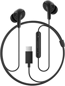 XIAOMI Type-C in-Ear Earphones with 12.4mm Drivers, HD Microphone, and IP54 Dust & Water Resistance,(Black)