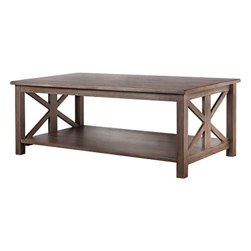 Farmhouse Style Coffee Table: Solid Wood Rustic – East End Collection - Living Room Furniture