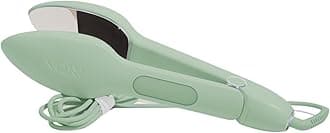 Nori Press, Iron & Steamer, Compact Dual Voltage Device, Removes Wrinkles, Portable and Hand-Held for Travel, Easy to Use with 6 Fabric Settings (Green)