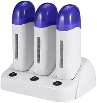3 Types Portable Wax Roller Warmer for Women's Hair Removal, Roll on Home and Salon Waxing Machine with Cartridges (06#)
